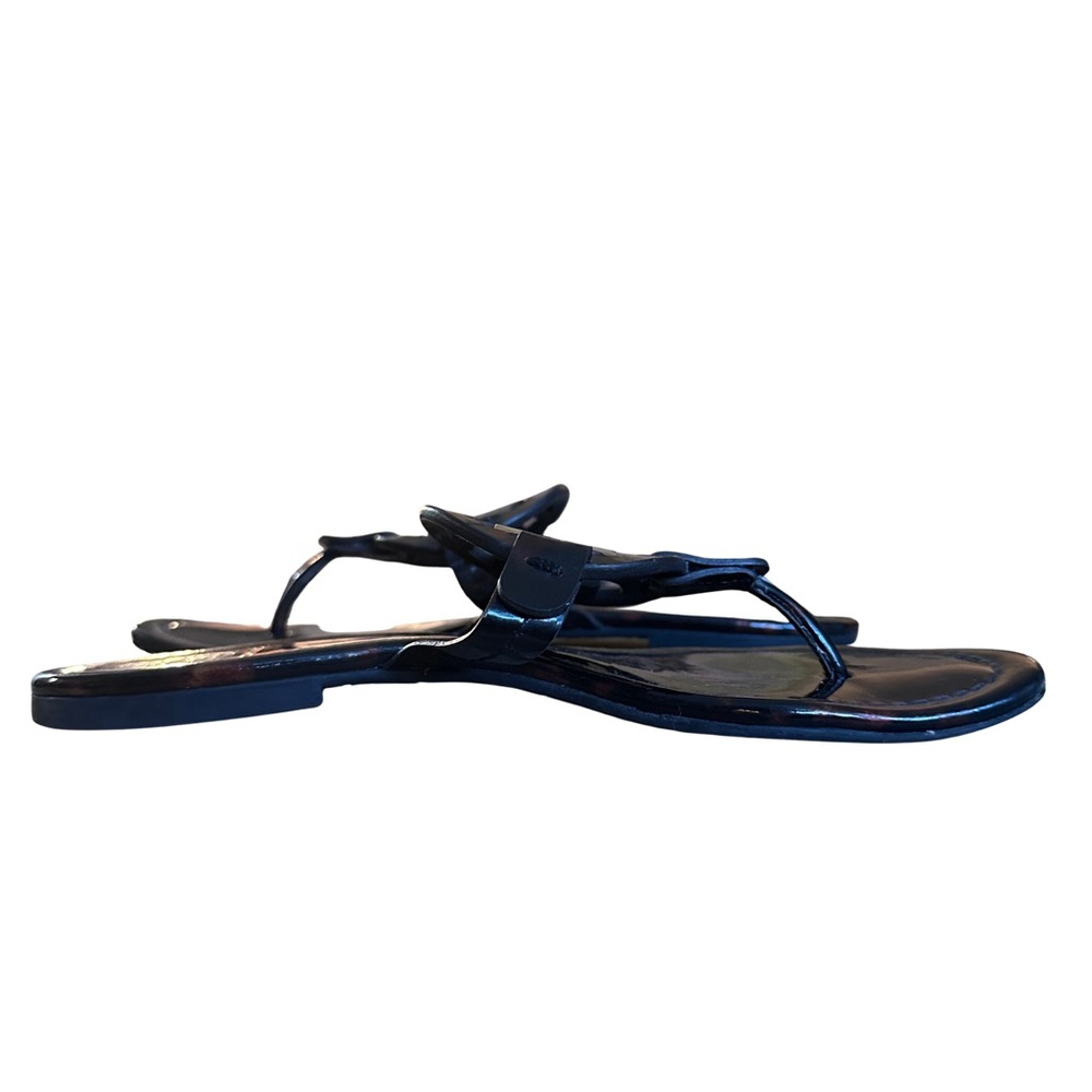 Tory Burch Miller Tortoise Shell patent leather Sandals - Picture 10 of 14